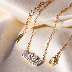 Twilight Swans Necklace white