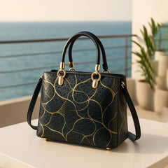 Luxe Velvet Black HandBag