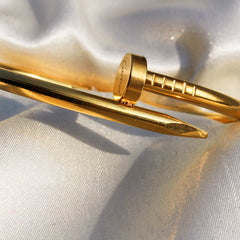 Spectacular Nail Wrap Bangle Goldena