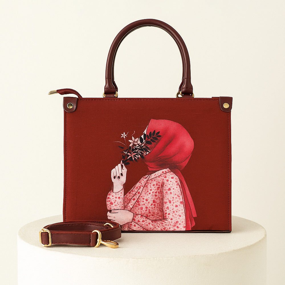 Maroon Canvas Dual Bag
