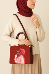 Maroon Canvas Dual Bag