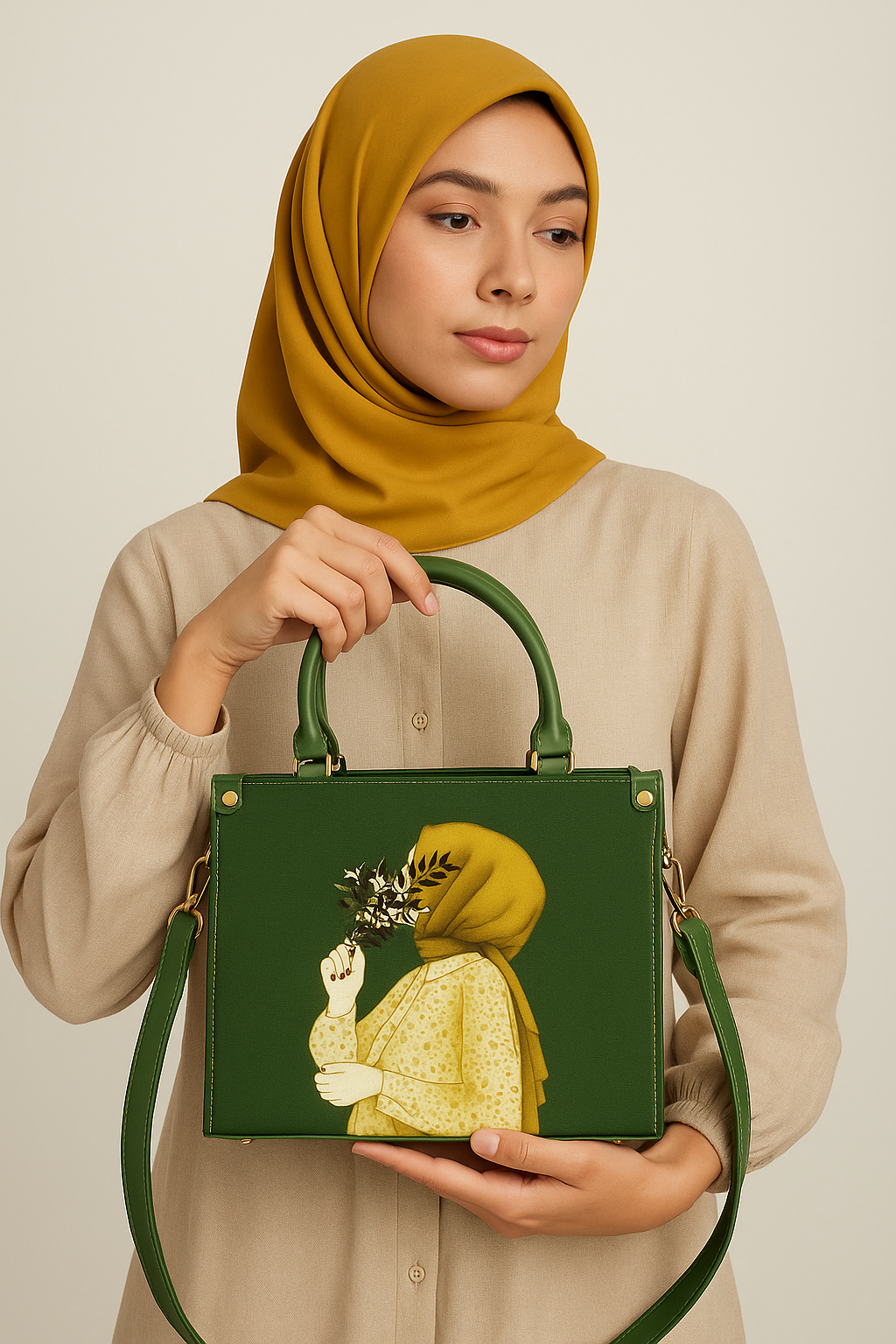Green Canvas Dual Bag