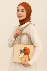 Light Beige Canvas Dual Bag