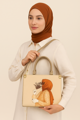Light Beige Canvas Dual Bag