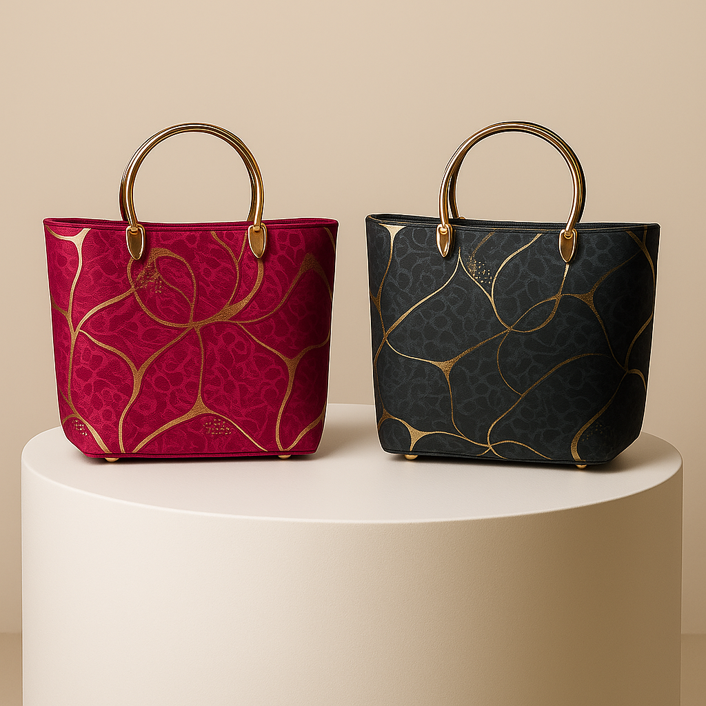 Luxe Velvet Black HandBag