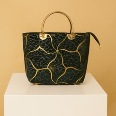 Luxe Velvet Black HandBag